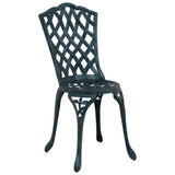 Sedia da Giardino 2 pcs Verde 39 x 40 x 87cm Alluminio