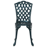 Sedia da Giardino 2 pcs Verde 39 x 40 x 87cm Alluminio