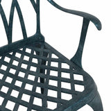 Sedia da Giardino 2 pcs Verde 53 x 51 x 88,5cm Alluminio