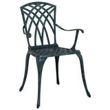 Sedia da Giardino 2 pcs Verde 53 x 51 x 88,5cm Alluminio