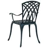 Sedia da Giardino 2 pcs Verde 53 x 51 x 88,5cm Alluminio