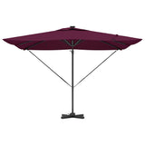 Ombrellone Rosso Bordeaux 286 x 284 x 270 cm