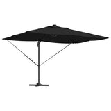 Ombrellone Nero 352 x 251 x 265 cm Poliestere e Alluminio