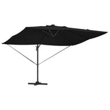 Ombrellone Nero 352 x 251 x 265 cm Poliestere e Alluminio