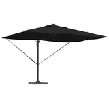 Parasol Roma a braccio Nero e Nero 352 x 251 x 265 cm