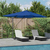 Parasol Roma a braccio con blocco Blu e Nero 352 x 251 x 265 cm