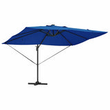 Parasol Roma a braccio con blocco Blu e Nero 352 x 251 x 265 cm