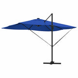 Parasol Roma a braccio con blocco Blu e Nero 352 x 251 x 265 cm