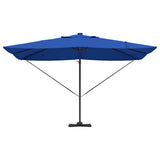 Parasol Roma a braccio con blocco Blu e Nero 352 x 251 x 265 cm