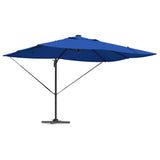 Parasol Roma a braccio con blocco Blu e Nero 352 x 251 x 265 cm