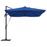 Parasol Roma a braccio con blocco Blu e Nero 352 x 251 x 265 cm