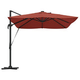 Parasol Roma a braccio Rosso e Nero 352 x 251 x 265 cm