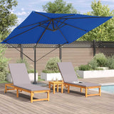 Parasol Roma Blu 286 x 285 x 265 cm Poliestere e Alluminio