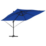 Parasol Roma Blu 286 x 285 x 265 cm Poliestere e Alluminio