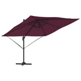 Parasol Roma Rosso 286 x 285 x 265 cm Poliestere e Alluminio