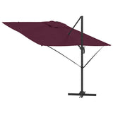 Parasol Roma Rosso 286 x 285 x 265 cm Poliestere e Alluminio
