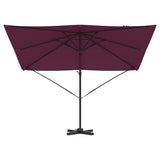 Parasol Roma Rosso 286 x 284 x 265 cm Alluminio e Poliestere