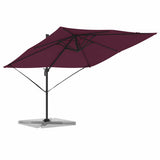 Parasol Roma Rosso 286 x 285 x 265 cm Poliestere e Alluminio