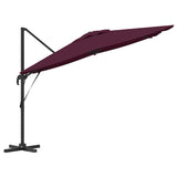 Parasol Roma Rosso 286 x 285 x 265 cm Poliestere e Alluminio