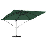 Ombrellone Verde 351 x 250 x 260 cm Poliestere e Alluminio