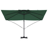 Parasol Roma a braccio Verde e Nero 352 x 251 x 260 cm