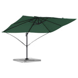 Parasol Roma a braccio Verde e Nero 352 x 251 x 260 cm