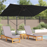 Parasol Roma a braccio Nero e Nero 352 x 251 x 260 cm