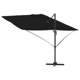 Parasol Roma a braccio Nero e Nero 352 x 251 x 260 cm