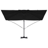 Parasol Roma a braccio Nero e Nero 352 x 251 x 260 cm