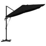 Parasol Roma a braccio Nero e Nero 352 x 251 x 260 cm