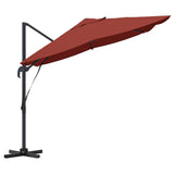 Parasol Roma a braccio Rosso e Nero 352 x 251 x 260 cm