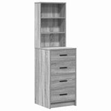 Tavolo da Trucco con cassetto Grigio chiaro 78.5 x 41 x 135 cm