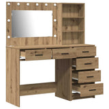 Tavolo da Trucco 2 pcs Marrone 78.5 x 41 x 135 cm