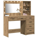Tavolo da Trucco 2 pcs Marrone 78.5 x 41 x 135 cm