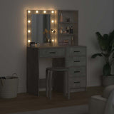 Tavolo da Trucco con cassetto 2 pcs Grigio 50 x 41 x 135 cm