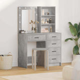 Tavolo da Trucco con cassetto 2 pcs Grigio 50 x 41 x 135 cm