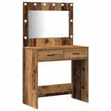 Tavolo da Trucco con cassetto 3 pcs Marrone 40 x 41 x 135 cm