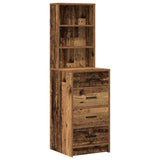 Tavolo da Trucco con cassetto 3 pcs Marrone 40 x 41 x 135 cm