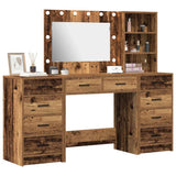 Tavolo da Trucco con cassetto 3 pcs Marrone 40 x 41 x 135 cm