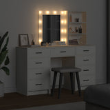 Tavolo da Trucco con cassetto 3 pcs Bianco Legno truciolato