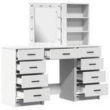 Tavolo da Trucco con cassetto 3 pcs Bianco Legno truciolato