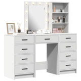 Tavolo da Trucco con cassetto 3 pcs Bianco Legno truciolato