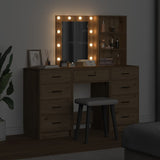 Tavolo da Trucco 3 pcs Marrone 40 x 41 x 135 cm