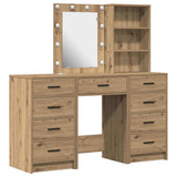 Tavolo da Trucco 3 pcs Marrone 40 x 41 x 135 cm