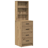 Tavolo da Trucco 3 pcs Marrone 40 x 41 x 135 cm