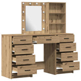 Tavolo da Trucco 3 pcs Marrone 40 x 41 x 135 cm