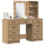 Tavolo da Trucco 3 pcs Marrone 40 x 41 x 135 cm
