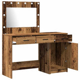 Tavolo da Trucco con cassetto 2 pcs Marrone Legno truciolato
