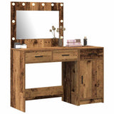 Tavolo da Trucco con cassetto 2 pcs Marrone Legno truciolato