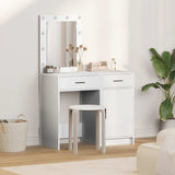 Tavolo da Trucco con cassetto 2 pcs Bianco 50 x 41 x 135 cm